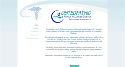 Desktop Screenshot of osteopathicfamilywellnesscenter.com